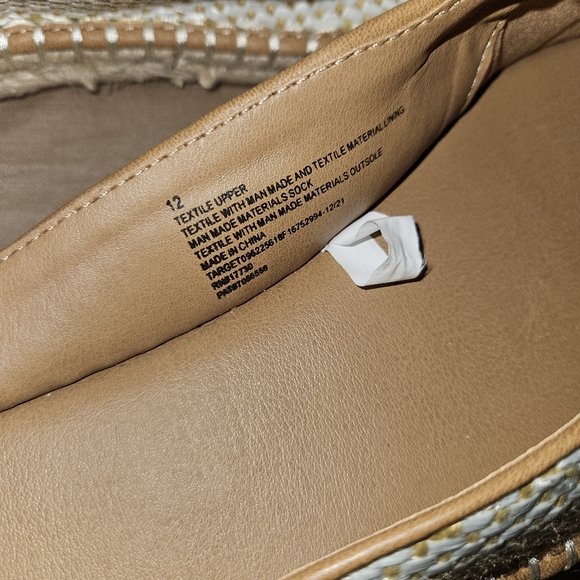 Universal Thread Lona Mules,  Memory Foam Espadrilles women's size 12 - Picture 5 of 8